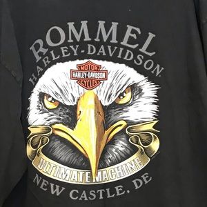 Mens Rommel Harley long sleeve tshirt XL